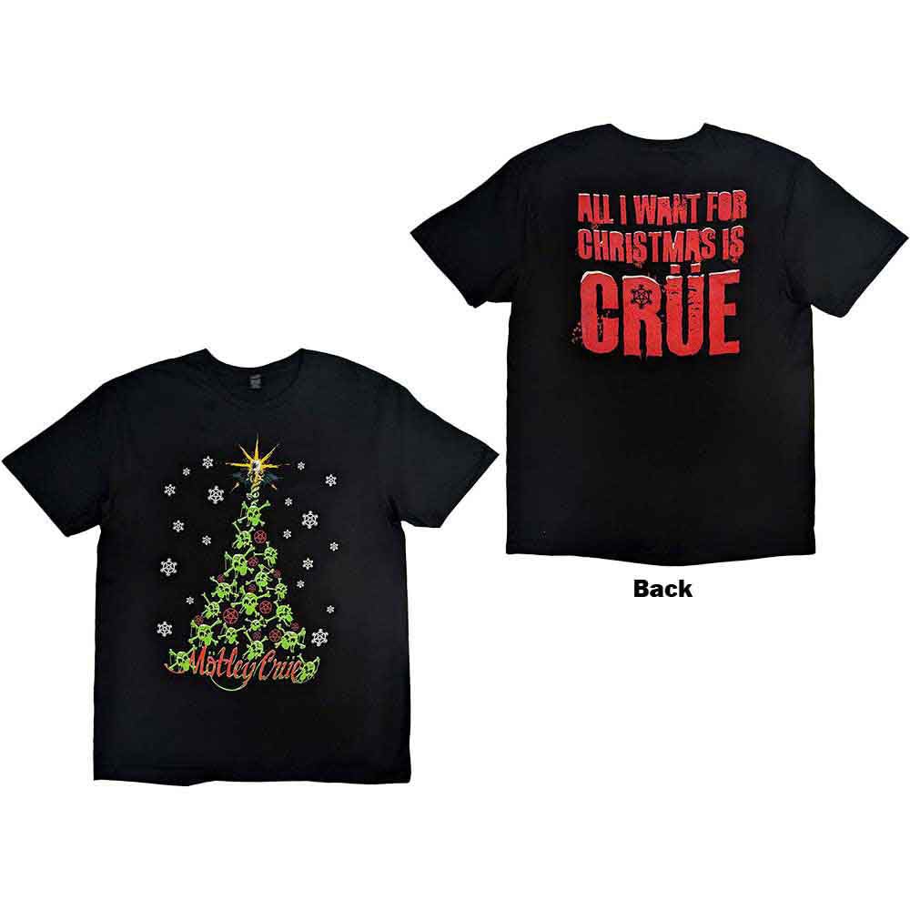 Rock Off officially licensed products Motley Crue Xmas Crue Christmas T Shirt XL Black