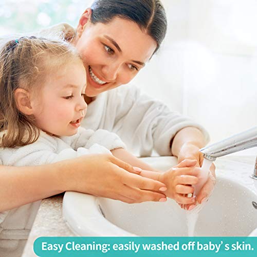 6 Pieces Reusable Ink Pad For Baby Footprint Ink Pad Handprint Paw Print, Non-Toxic Ink Pad, Feet And Hands Stamp For Boys And Girls Valentine's Day Christmas New Year, 6 Colors #TOP5