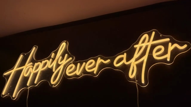 shqcenool Happily Ever After Neon Sign Large, 38.4 Inch Neon Light