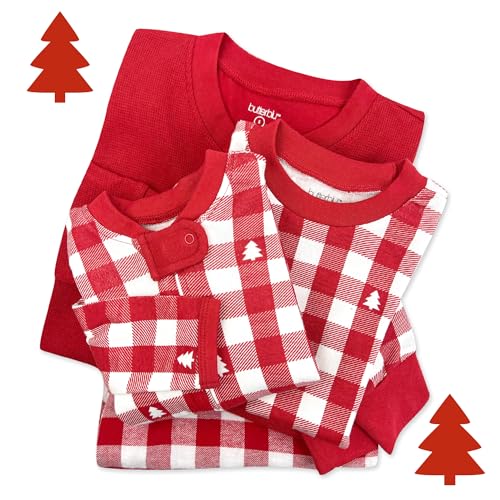 Image of Butterblu Family Jammies Matching Holiday Christmas Pajama Sets | GOTS Certified Organic Cotton for Baby, Toddler, Kids, Adults, and Pets, with Pockets, Perfect for Family Photos
