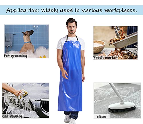 Nanxson Unisex Herren wasserdicht Schürze Damen Latzschürze PVC Arbeitesschürze fleischerschürze – Bild 8