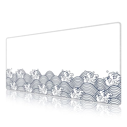 Tapis de souris large LL-COEUR Vague XXL 1000x500mm pour bureau