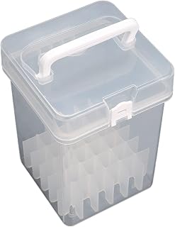 Marker Storage Case Portable Multi Slot Pen Organizer Pp Handle Box Large Capacity Art Supply Holder for Classroom Travel Crafting