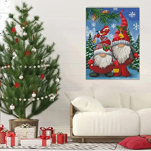 Cross Stitch Kits -Christmas Cross Stitch Kit,Stamped Cross-Stitch Needlepoint Counted Kits Beginners,Embroidery Kit Arts and Crafts for Home Decor12X16Inch - Thumbnail 3
