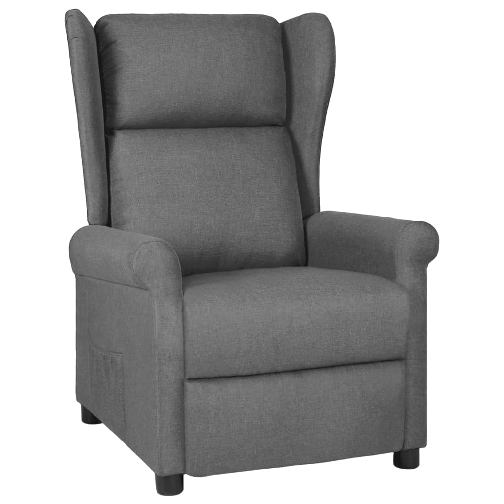 Fauteuil inclinable en tissu noir Homgoday pour jardin et balcon