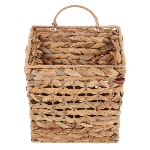 Stile rustico e boho: con cesto per piante intrecciato e cesto per fiori appeso alla parete, il nostro design unisce il fascino del portaoggetti rustico con il fascino del cesto portaoggetti boho moderno per un'atmosfera accogliente, cesto portaoggetti appeso alla parete, organizer appeso per la posta