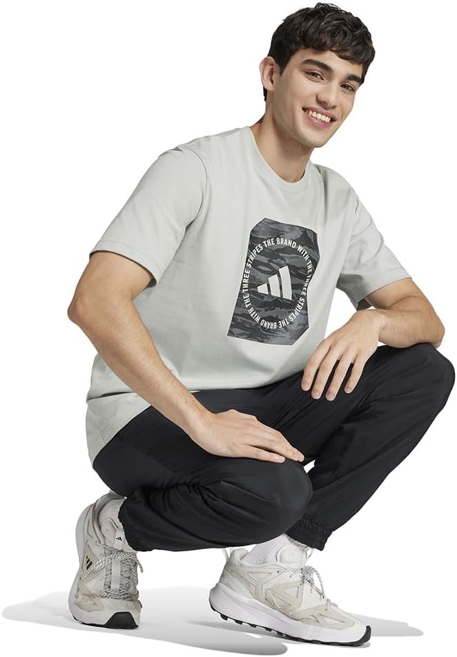 تي شيرت ام سي بتصميم مستطيل مموه للرجال من اديداس 2026 - view 4
