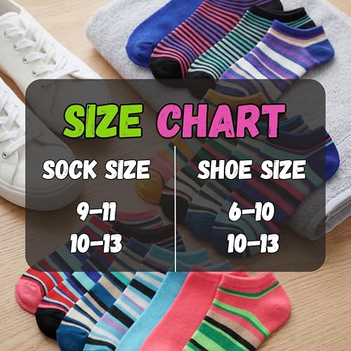 Image of Tipi Toe Women's 20 Pack Colorful Low Cut Socks - Lightweight, Breathable Design for All-Day Comfort Sizes 9-11 /10-13