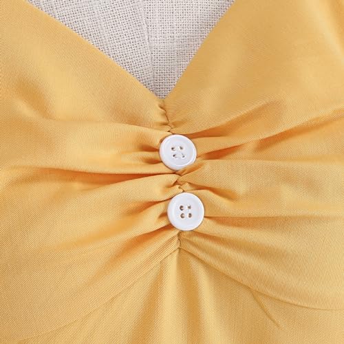 Women's 1950s Retro Dress Short Sleeve Swing Midi Dress Cocktail Dress 50s Style Dresses for Women Vintage - Image 8