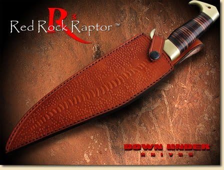 Down Under Knives Red Rock Raptor Knife