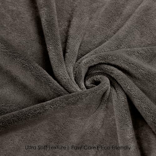 Image of HOUSSE Premium Microfiber Bath Towel - Extra Large 75x150cm Quick Dry Towels for Women Men & Kids | Super Soft Plush 550 GSM | Ultra Absorbent for Home Swimming Sports & Travel (Cocca Brown)