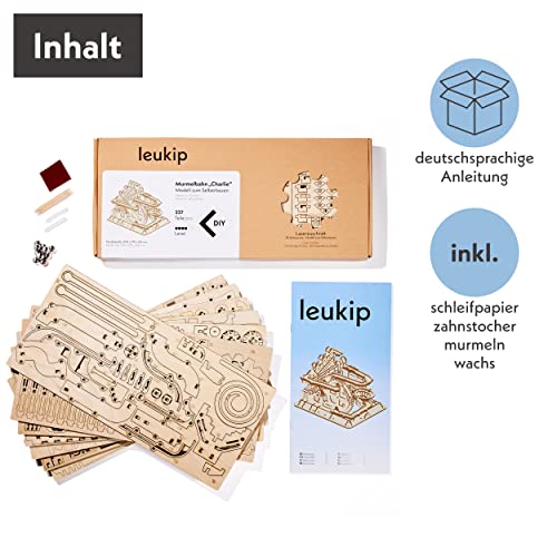 Leukip 3D Wooden Puzzles For Adults & Teens I Marbel Run Model Building Kit I Diy Gift For Boys Girls Age 14+, 3-D Puzzles, Wood 3D Puzzles For Adults, Super Wooden Mechanical Model Puzzle Set #TOP2