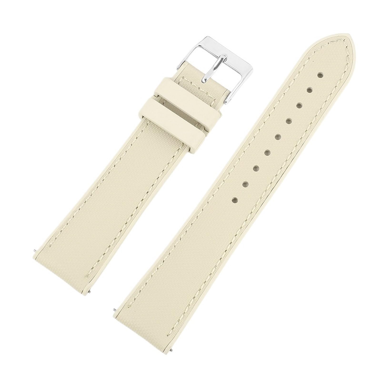 FKM Bracelet de montre en caoutchouc Oxford 20-22 mm Vert