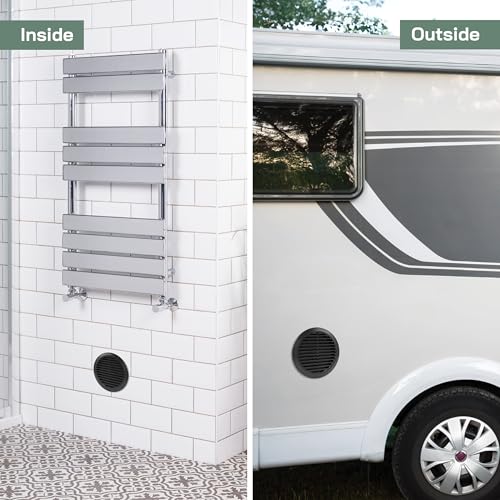 Éviter les insectes dans la ventilation avec la grille d'aération ronde noire 15,2 cm