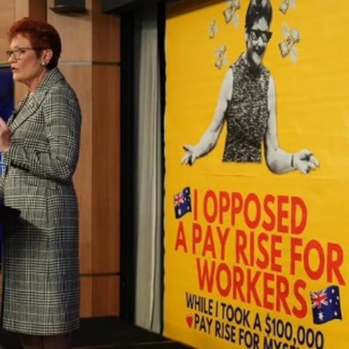 AFP investigating GetUp stunt during Pauline Hanson's National Press Club address