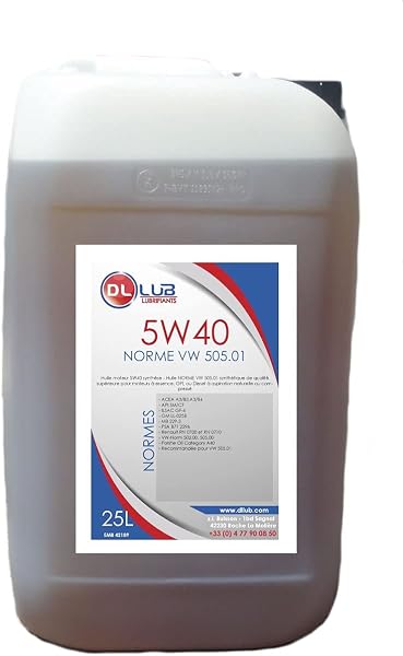 DLLUB - Huile moteur synthèse 5W40 - Huile 505.01-25 litres - 1