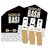 Big Dot of Happiness Bachelor Bash - Men's Bachelor Party Game Pickle Cards - Pull Tabs 3-in-a-Row - Set of 12