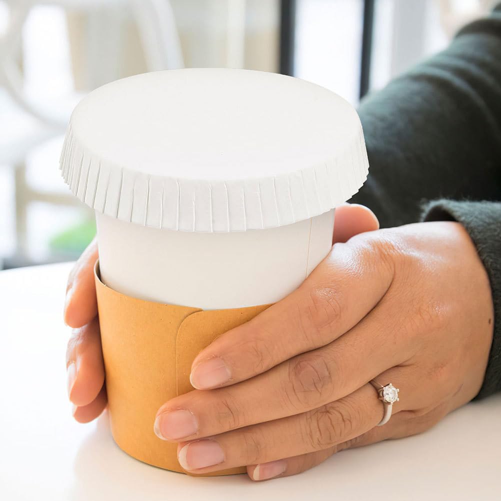iplusmile Coperchio Della Tazza Di Carta Usa E Getta 100 Pezzi Coperchio Della Tazza Calda Per Bere Riciclato Coperture Della Di Caffè Bicchieri Di Carta Coperture Per La