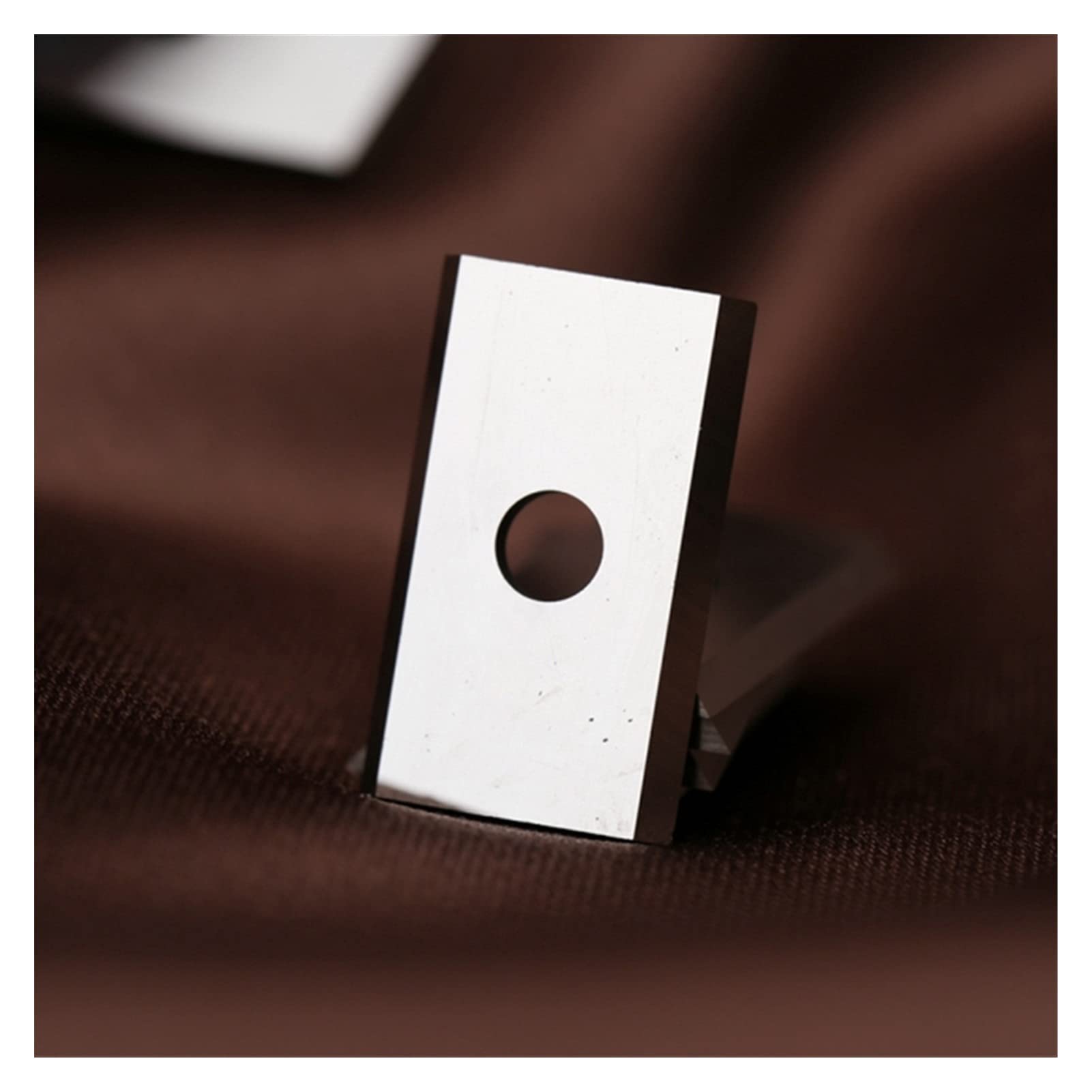 Tipo de swing tipo multifunción 10 Herramientas de cuchilla de carburo sólido rectangulares de 20 mm (20 mmx12mmx1.5mm) con 2 orificios y 4 cuchillas para herramientas de torneado en madera áspera