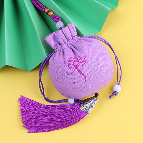 Bolsitas de Seda para Joyería, 4 Piezas, Diseño Lotus miniatura 1