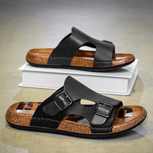 Men's casual herringbone sandals, non slip and comfortable dual-use slippers2