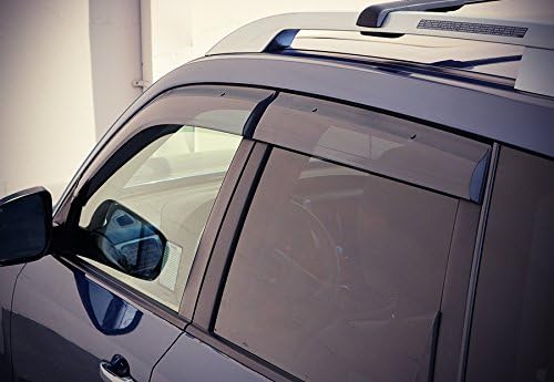 WellVisors Window Visors Wind Deflectors Compatible with Subaru 2009-2013 Forester Premium Series Rain Guards 3-847SU002