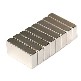 8Pcs 20x10x5mm Magnetic Material Cuboid Rare Earth Neodymium Fridge Super Block Magnets