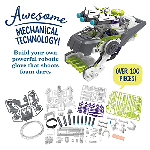 Thames & Kosmos Ultra Bionic Blaster STEM Experiment Kit | Construct a Robotic Foam Dart Blasting Glove | Challenging Build, Learn About Mechanical Technology & Engineering