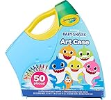 Crayola Baby Shark Art Set, 90 Pieces, Gift for Kids, 4, 5, 6, 7