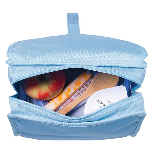 Image of Packit Freezable Lunch Bag, Sky Blue, Built with EcoFreeze Technology, Foldable, Reusable, Zip and Fold Closure with Buckle Handle, Designed for Work Lunches and Fresh Lunch On the Go, (Pack of 12)