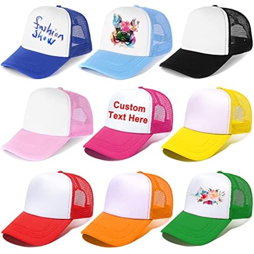 Echolife 9 Pack Trucker Hats Summer Mesh Cap Sublimation Blank Hat