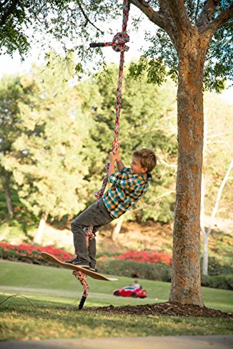 Be Mindful Skateboard Swing and Climbing Rope for Children (16 Foot)