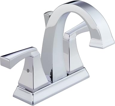 Delta Faucet 2551-MPU-DST Dryden İki Saplı Merkez Seti Banyo Musluğu, Krom
