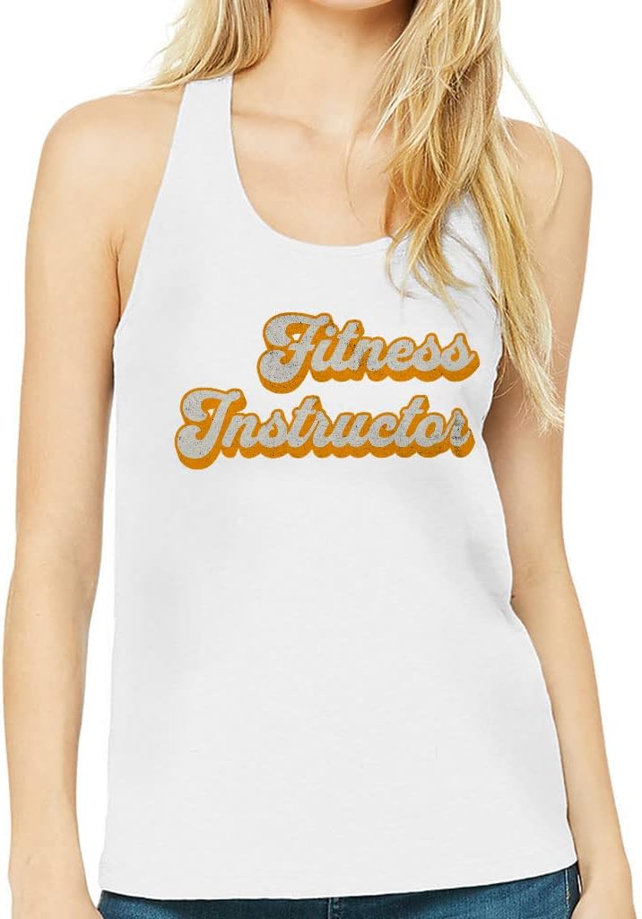 Fitness Instructor Women's Racerback Tank - Vintage Tank Top - Graphic Workout Tank