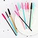 MyAoKuE-UP 100pcs Silicone Mascara Wands Disposable Eyelash Brushes Wand for Extension Makeup Brush Tool Bulk