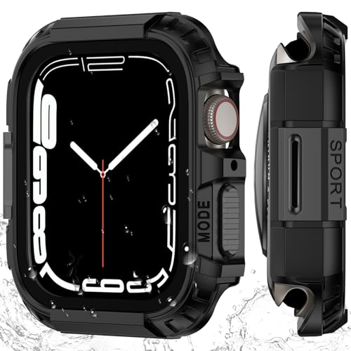 YIJDACASE Rugged Waterproof Case for 44mm Apple Watch SE 3/2/1