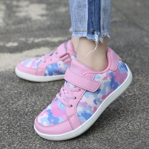 Kids Boys Girls Mesh Tennis Shoes Lace-Up Non-Slip Breathable Athletic Sneakers Low Top Hiking Walking Outdoor Shoes2