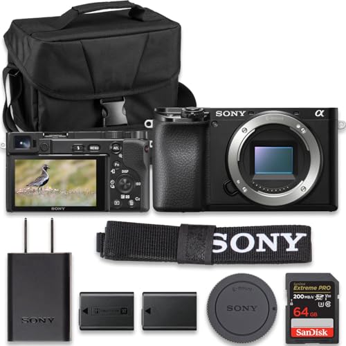 Image of Sony Alpha A6100 Mirrorless Camera, Black (Value Bundle)