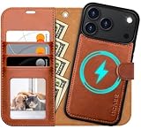 RFID & Porte-Cartes : Cet étui propose 3 fentes pour cartes, dont une fente spéciale avec fenêtre transparente pour visualiser facilement votre carte d'identité ou votre permis de conduire, ainsi qu'une poche pratique pour les billets ou les pièces. La technologie de blocage RFID intégrée dans le rabat et les fentes protège vos cartes à puce contre les scans frauduleux. Conseil : Pour garantir une fermeture magnétique optimale, évitez de surcharger les fentes.