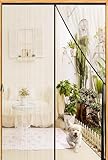 Magnetic Screen Door-Fit 36x82inch Door-Screen Doors Itself Size 38x83inch-Screens Doors Mesh Keeps Bugs Mosquito Out for Interior Door Patio Outdoor Gym Crafts Sun House,Black