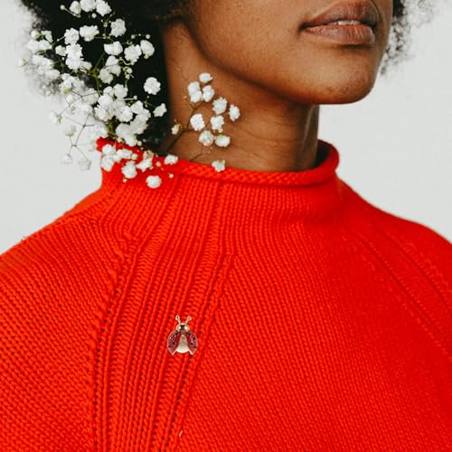 NUOBESTY Broche Scarabée Rouge en Alliage 6pcs, Épingle pour Ornement Élégante et Vintage, Solution Rapide pour Fixer Vêtements, pour Revers de Col et Occasions Diverses – vue 5