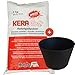 Produktbild KERAflott Reliefgießpulver weiß 5 kg mit Gipsbecher in schwarz (Durchmesser: 125 mm und Höhe 90 mm)