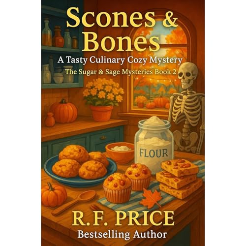 Scones & Bones: A Tasty Cozy Mysteries Culinary Story Audiolibro Por R.F. Price arte de portada