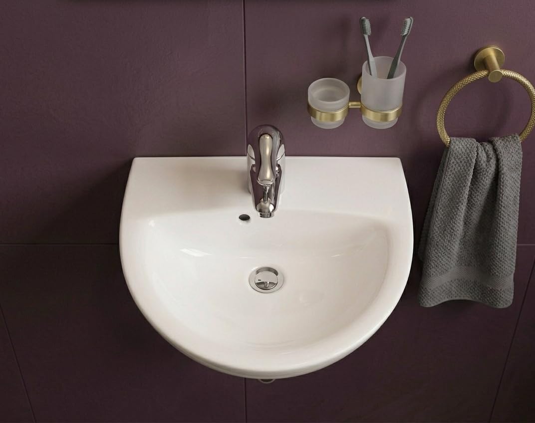 Lavamanos cerámico redondeado 45x35cm PATIO E4152-00