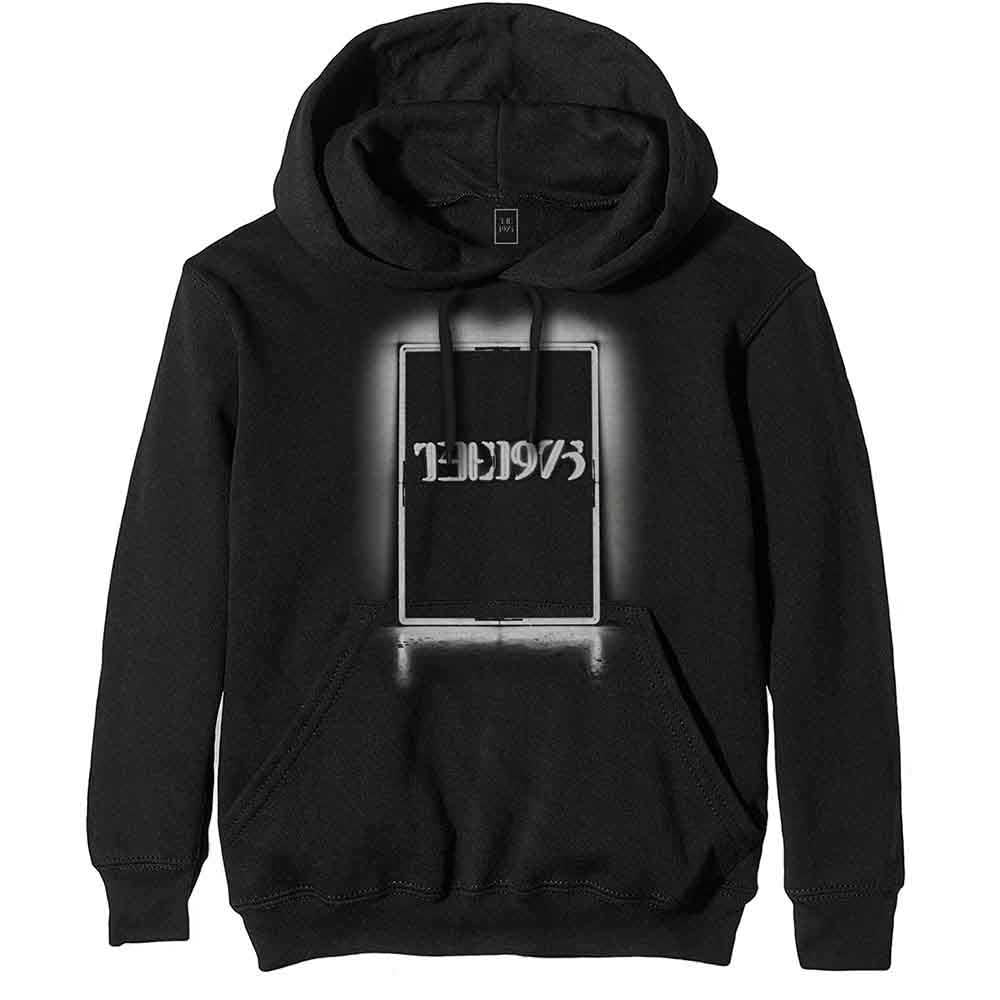 The 1975 Hoodie Black Tour Band Logo Official Mens Black Pullover M