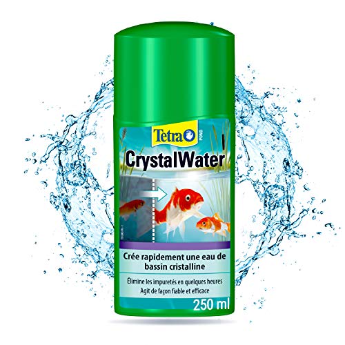 Tetra Pond CrystalWater – Clarificateur d’Eau de Bassin – Favorise une Eau Cristalline - Agglomère et facilite l’élimination des particules en suspension – 250 ml