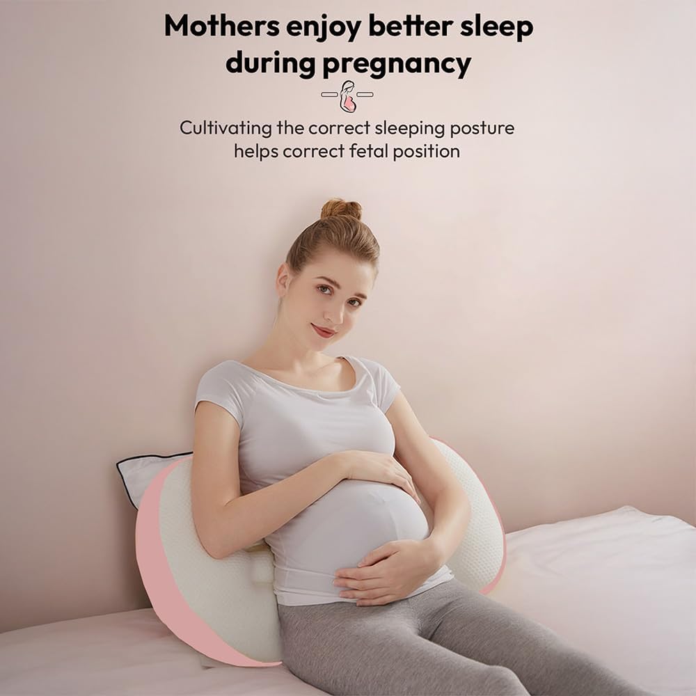 SWIREUK Pregnancy Pillow for Women | Maternity Pillow for Pregnancy Sleeping with Cuddle Pillow with Belly Support, Leg Support, Adjustable Butterfly Design Memory Foam Maternity Pillow 2