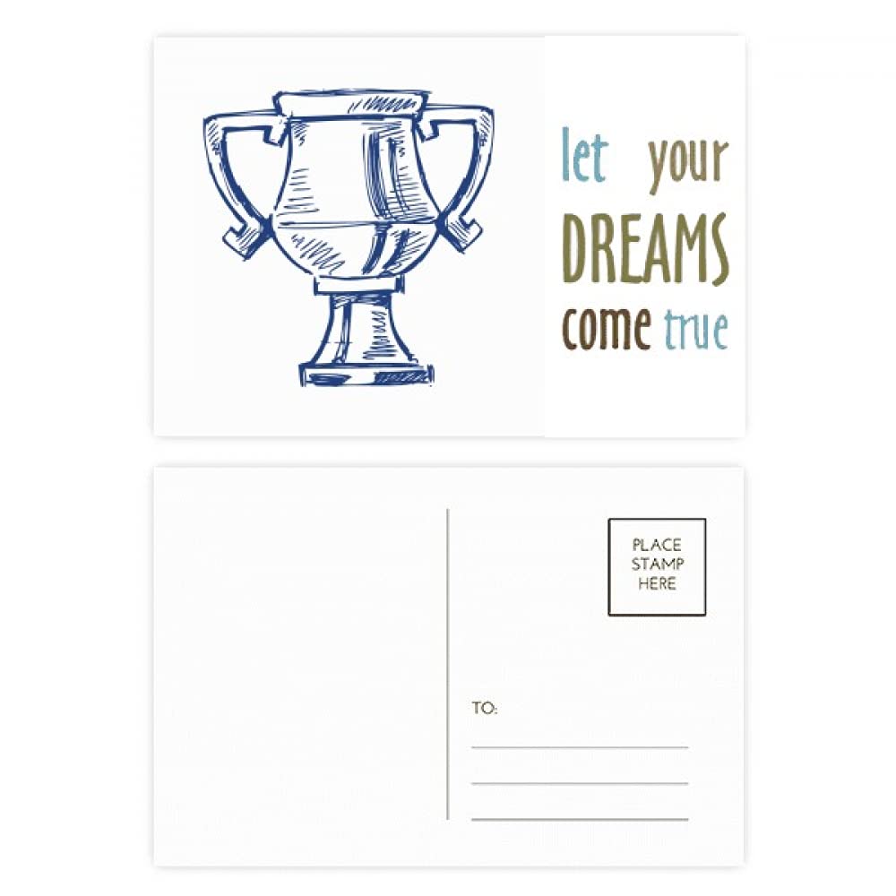 Tarjetas de agradecimiento de fútbol infantiles Come True Dream, 20 piezas 4