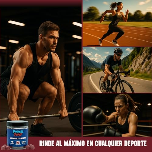 Miniatura 5 de Primal Pump Gominolas De Creatina Monohidratada 4.5g - Sabor Frambuesa - Creatina Para Rendimiento Y Potencia - Sin Azúcar, Vegano Y Sin Gluten