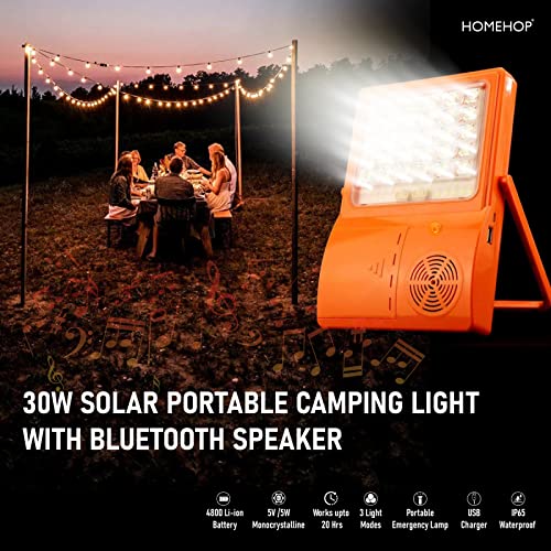 Homehop Solar led Lights for Home Outdoor Indoor Garden Emergency Portable Rechargeable Waterproof Camping lamp with Mobile Charging , Bluetooth Speaker